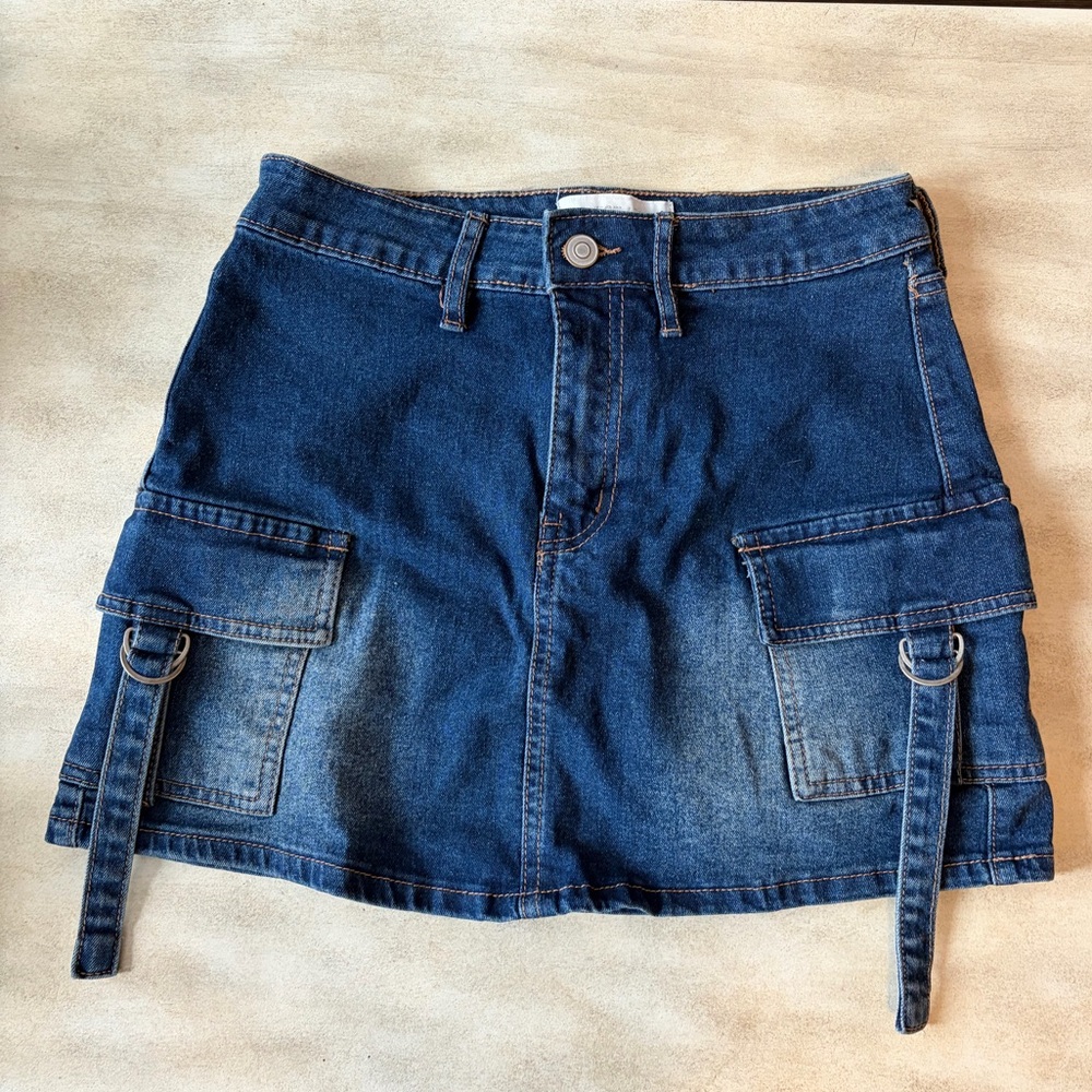 Denim Mini Skirt